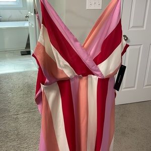 NWT lulus midi striped dress
